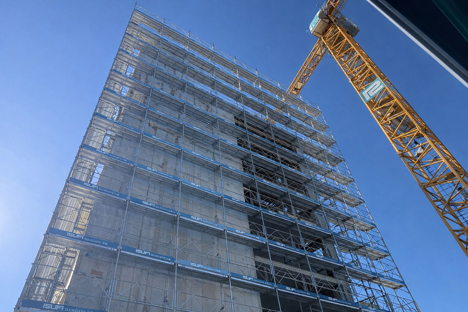 ISUFI Gerüste AG Grossbaustelle Winterthur